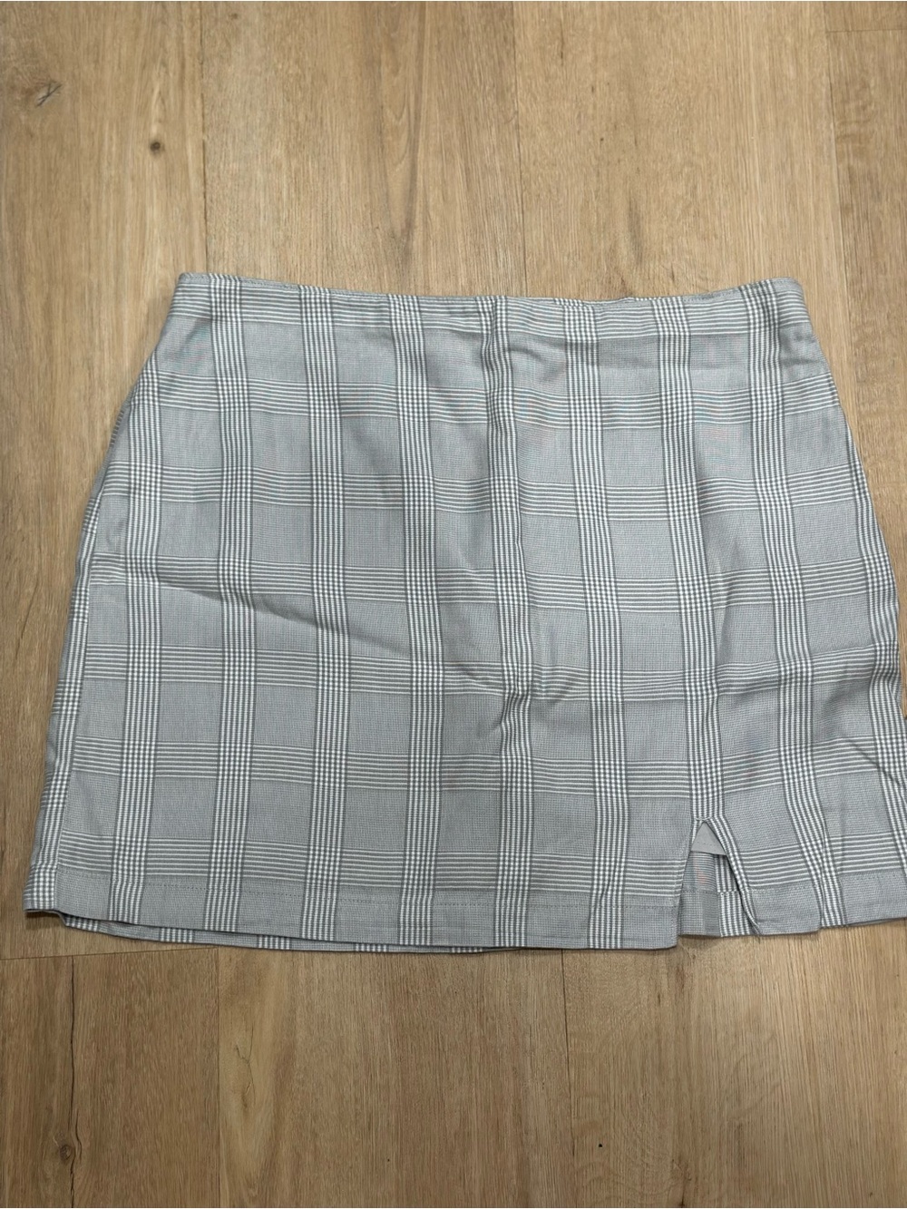 Abercrombie & Fitch Gray Plaid Mini Skirt